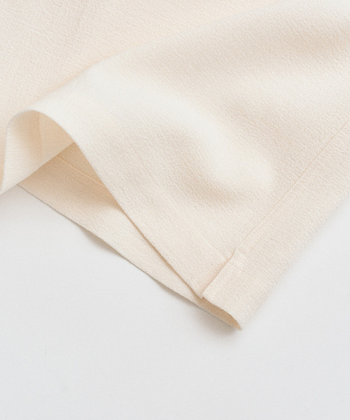 LACOSTE(ラコステ)の「【LACOSTE / ラコステ】417別注 クレープシャツ(シャツ/ブラウス・メンズ・ブラック/ベージュ/ホワイト・LARGE/MEDIUM/SMALL)」の4枚目の写真