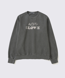 ADDSLOW（アドスロー）の「Vintage Washed LOVE Sweat Shirt [Charcoal]（スウェット）」