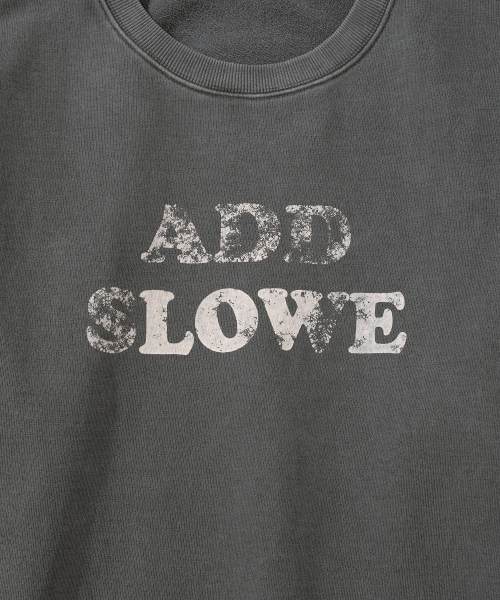 ADDSLOW（アドスロー）の「Vintage Washed LOVE Sweat Shirt [Charcoal]（スウェット・レディース・その他・0/1/2）」の3枚目の写真