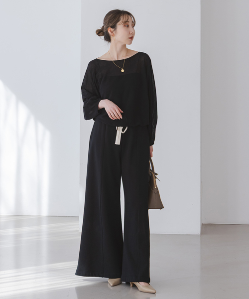 Noble（ノーブル）の「ワイドスリーブ ショートプルオーバー（ニット/セーター・レディース・ピンク/ホワイト/ブラック・FREE）」の7枚目の写真