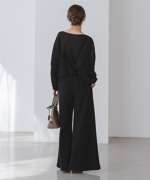 Noble（ノーブル）の「ワイドスリーブ ショートプルオーバー（ニット/セーター・レディース・ピンク/ホワイト/ブラック・FREE）」の8枚目の写真