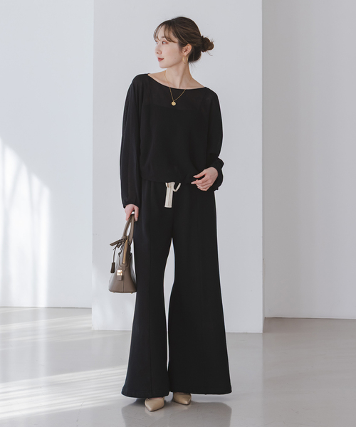 Noble（ノーブル）の「ワイドスリーブ ショートプルオーバー（ニット/セーター・レディース・ピンク/ホワイト/ブラック・FREE）」の12枚目の写真