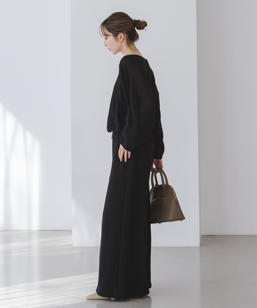 Noble（ノーブル）の「ワイドスリーブ ショートプルオーバー（ニット/セーター・レディース・ピンク/ホワイト/ブラック・FREE）」の13枚目の写真