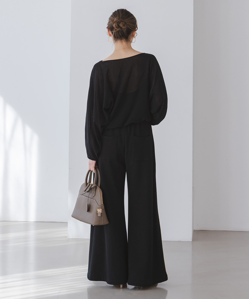 Noble（ノーブル）の「ワイドスリーブ ショートプルオーバー（ニット/セーター・レディース・ピンク/ホワイト/ブラック・FREE）」の14枚目の写真