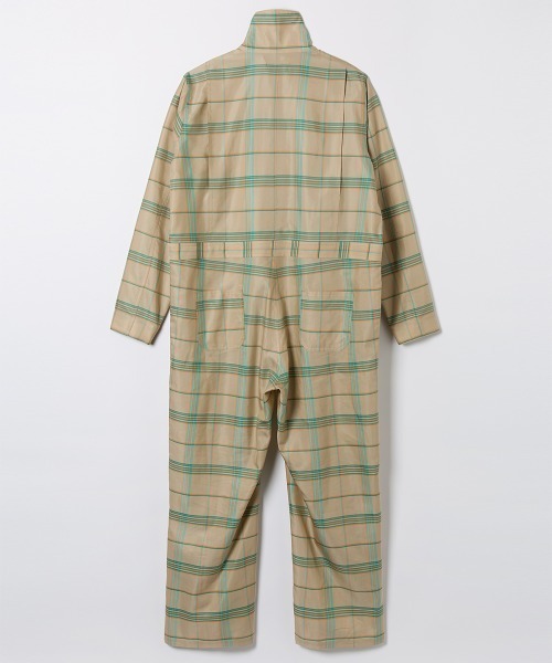 soduk(スドーク)の「【soduk】26SS新作 good jumpsuit / グッドジャンプスーツ(つなぎ/オールインワン・レディース・ベージュ/マルチ・SMALL/MEDIUM)」の3枚目の写真
