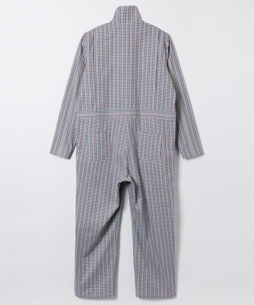 soduk(スドーク)の「【soduk】26SS新作 good jumpsuit / グッドジャンプスーツ(つなぎ/オールインワン・レディース・ベージュ/マルチ・SMALL/MEDIUM)」の4枚目の写真