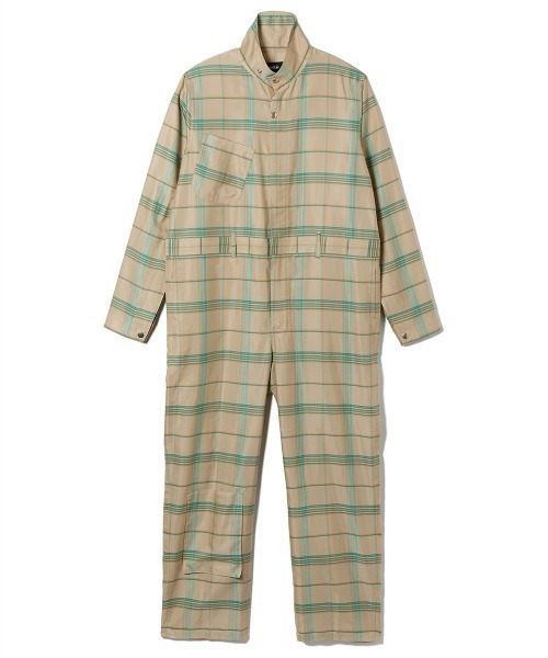 soduk(スドーク)の「【soduk】26SS新作 good jumpsuit / グッドジャンプスーツ(つなぎ/オールインワン・レディース・ベージュ/マルチ・SMALL/MEDIUM)」の9枚目の写真
