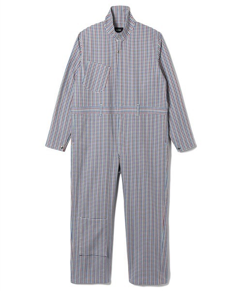 soduk(スドーク)の「【soduk】26SS新作 good jumpsuit / グッドジャンプスーツ(つなぎ/オールインワン・レディース・ベージュ/マルチ・SMALL/MEDIUM)」の8枚目の写真
