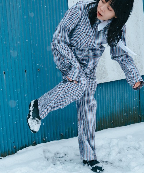 soduk(スドーク)の「【soduk】26SS新作 good jumpsuit / グッドジャンプスーツ(つなぎ/オールインワン・レディース・ベージュ/マルチ・SMALL/MEDIUM)」の12枚目の写真