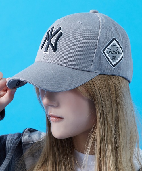 MLB(メジャーリーグベースボール)の「【MLB】サイドパッチ キャップ(キャップ・メンズ・ブラック/ブルー/ブラック系/グレー・FREE)」の3枚目の写真