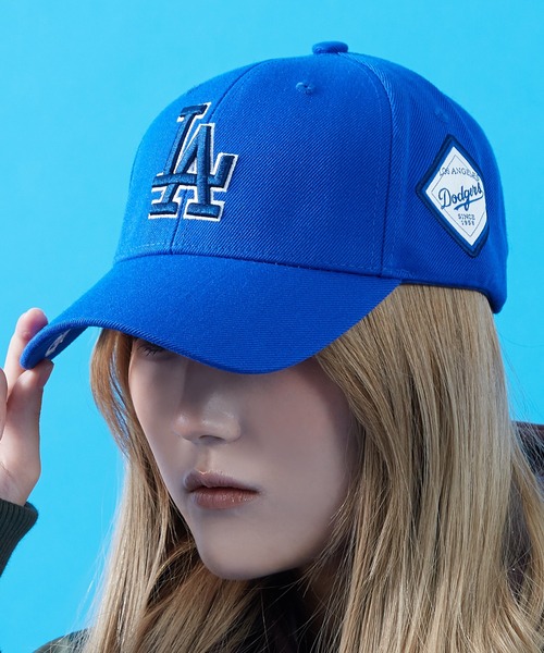 MLB(メジャーリーグベースボール)の「【MLB】サイドパッチ キャップ(キャップ・メンズ・ブラック/ブルー/ブラック系/グレー・FREE)」の4枚目の写真