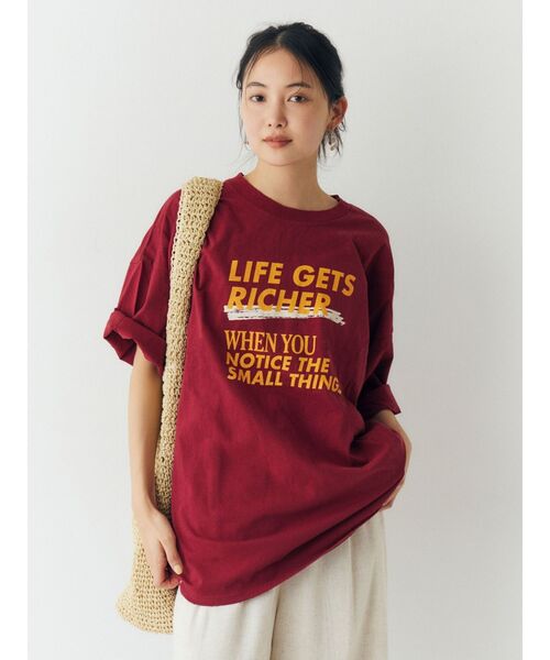 ダメージデザインロゴビッグTee（Tシャツ/カットソー）｜Ungrid（アン