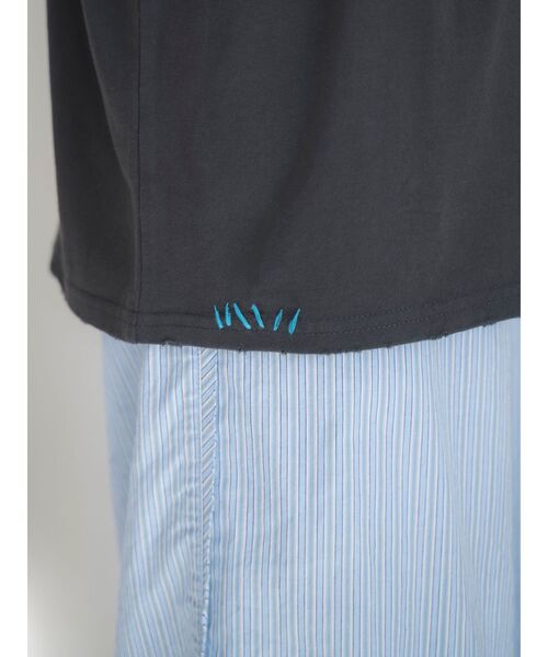 Ungrid(アングリッド)の「ダメージデザインロゴビッグTee(Tシャツ/カットソー・レディース・ボルドー/チャコールグレー/オフホワイト・FREE)」の15枚目の写真
