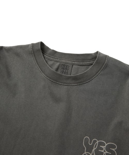YESEYESEE(イエスアイシー)の「Pigment C-Logo L/S(Tシャツ/カットソー・メンズ・チャコール/グリーン/ブラウン・XL/L/M/S)」の5枚目の写真