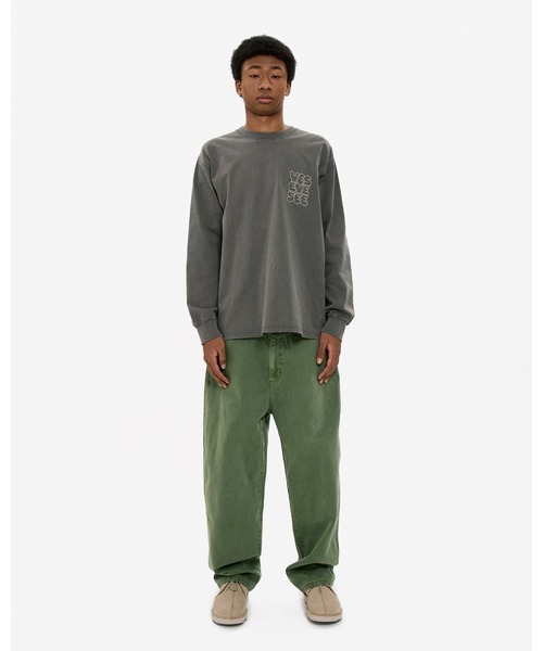 YESEYESEE(イエスアイシー)の「Pigment C-Logo L/S(Tシャツ/カットソー・メンズ・チャコール/グリーン/ブラウン・XL/L/M/S)」の9枚目の写真