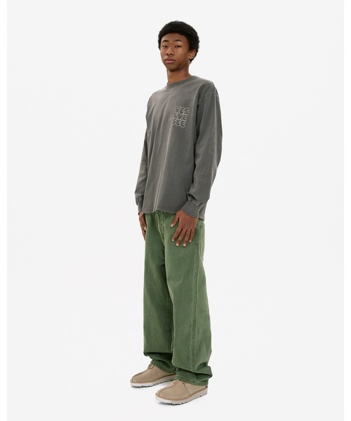 YESEYESEE(イエスアイシー)の「Pigment C-Logo L/S(Tシャツ/カットソー・メンズ・チャコール/グリーン/ブラウン・XL/L/M/S)」の10枚目の写真