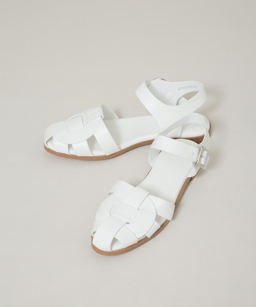 NANO universe（ナノユニバース）の「グルカサンダル（サンダル・レディース・ホワイト/ブラック・38/37/36）」の2枚目の写真