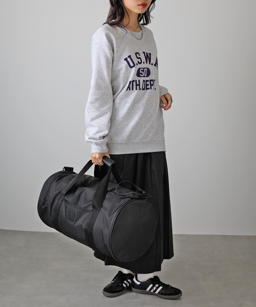 FRED PERRY（フレッドペリー）の「【FRED PERRY】BLACK CANVAS LARGE BARREL BAG L3343/バレルバッグ ボストンバッグ（ボストンバッグ・メンズ・ブラック・FREE）」の9枚目の写真