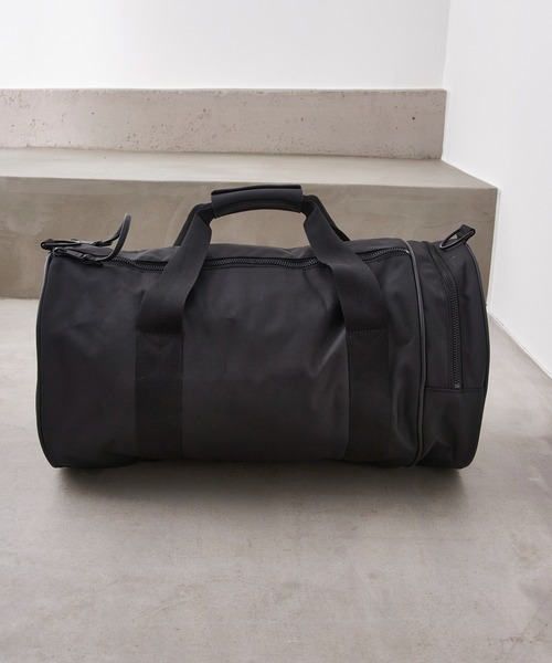 FRED PERRY（フレッドペリー）の「【FRED PERRY】BLACK CANVAS LARGE BARREL BAG L3343/バレルバッグ ボストンバッグ（ボストンバッグ・メンズ・ブラック・FREE）」の18枚目の写真
