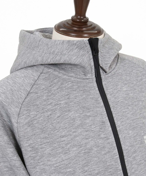 No Rain No Rainbow(ノーレインノーレインボー)の「mpa4066-cardboard knit high-neck hoodie with two-tone embroidery ジップパーカー(NR26S-11)(パーカー・メンズ・ネイビー/トップグレー/ブラック・XL/L/M/S)」の22枚目の写真