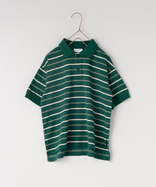 LOWRYS FARM（ローリーズファーム）の「マルチボーダーポロＳＳ　664970（ポロシャツ・キッズ・ベージュ/ネイビー/グリーン・120cm/110cm/150cm/140cm/130cm）」の3枚目の写真