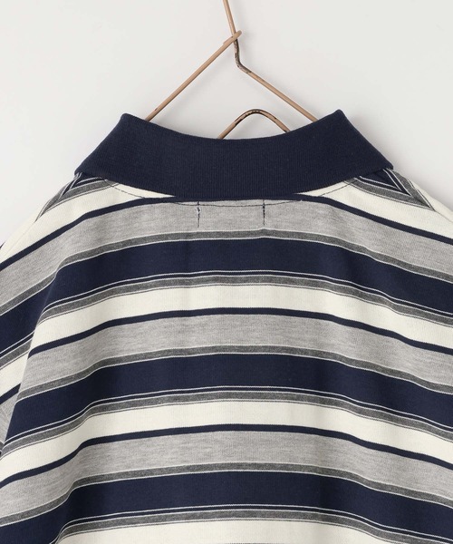 LOWRYS FARM（ローリーズファーム）の「マルチボーダーポロＳＳ　664970（ポロシャツ・キッズ・ベージュ/ネイビー/グリーン・120cm/110cm/150cm/140cm/130cm）」の16枚目の写真