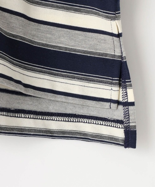 LOWRYS FARM（ローリーズファーム）の「マルチボーダーポロＳＳ　664970（ポロシャツ・キッズ・ベージュ/ネイビー/グリーン・120cm/110cm/150cm/140cm/130cm）」の17枚目の写真