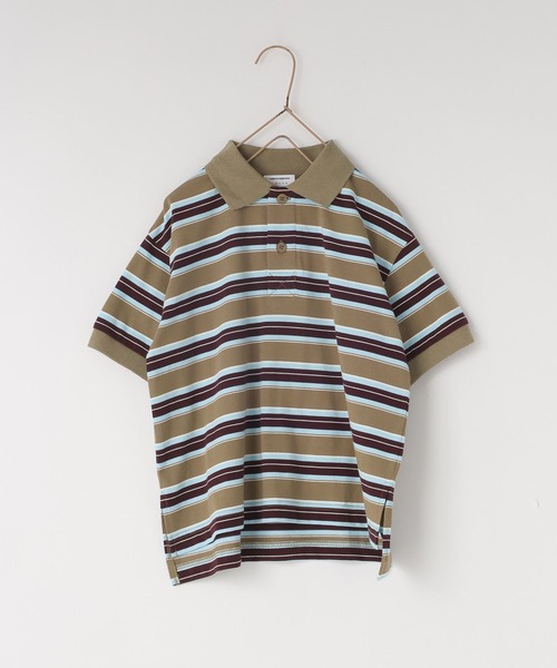 LOWRYS FARM（ローリーズファーム）の「マルチボーダーポロＳＳ　664970（ポロシャツ・キッズ・ベージュ/ネイビー/グリーン・120cm/110cm/150cm/140cm/130cm）」の18枚目の写真