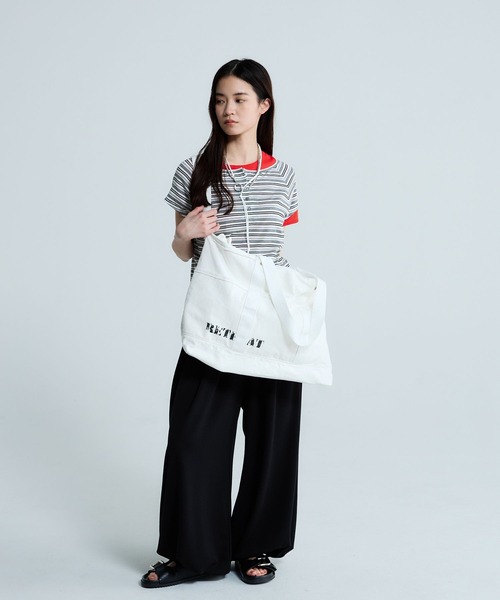 JEANASIS(ジーナシス)の「マルチボーダーヘンリーSS TEE/670824(Tシャツ/カットソー・レディース・ブルー系その他/ホワイト系その他/ブラック系その他・FREE)」の14枚目の写真