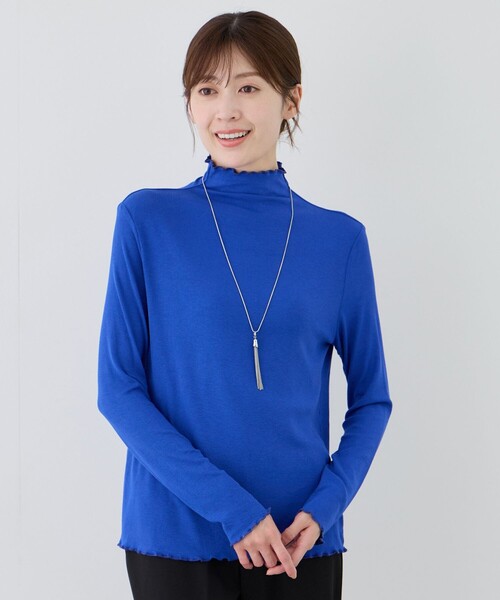 Jayro（ジャイロ）の「メロウ仕上げ長袖プルオーバー（Tシャツ/カットソー・レディース・ライトグレー/ホワイト系その他/ピンク/ブラック/ブルー系その他4/イエロー系その他・FREE）」の4枚目の写真