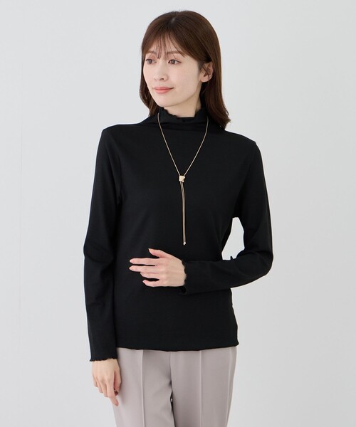 Jayro（ジャイロ）の「メロウ仕上げ長袖プルオーバー（Tシャツ/カットソー・レディース・ライトグレー/ホワイト系その他/ピンク/ブラック/ブルー系その他4/イエロー系その他・FREE）」の7枚目の写真