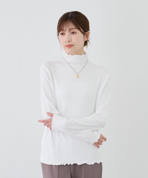 Jayro（ジャイロ）の「メロウ仕上げ長袖プルオーバー（Tシャツ/カットソー・レディース・ライトグレー/ホワイト系その他/ピンク/ブラック/ブルー系その他4/イエロー系その他・FREE）」の19枚目の写真
