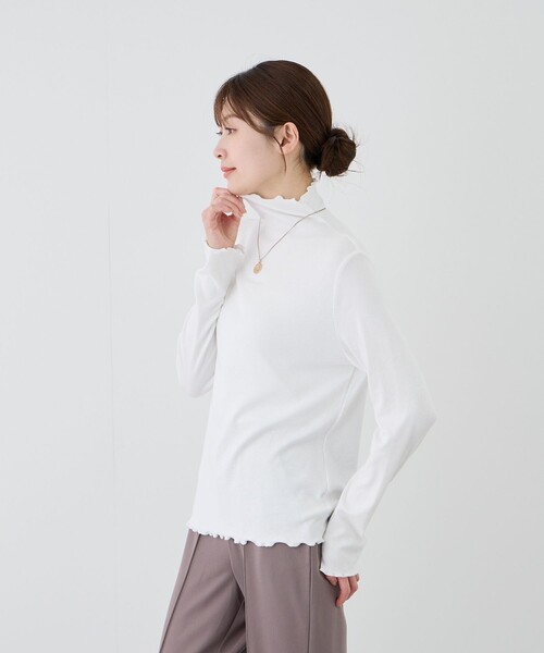 Jayro（ジャイロ）の「メロウ仕上げ長袖プルオーバー（Tシャツ/カットソー・レディース・ライトグレー/ホワイト系その他/ピンク/ブラック/ブルー系その他4/イエロー系その他・FREE）」の20枚目の写真
