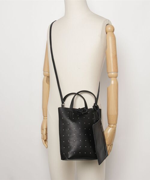 ROSE BUD（ローズバッド）の「(MILLELA FIRENZE)STUDS MINI TOTE BAG（トートバッグ・レディース・ブラック・ONE SIZE）」の6枚目の写真