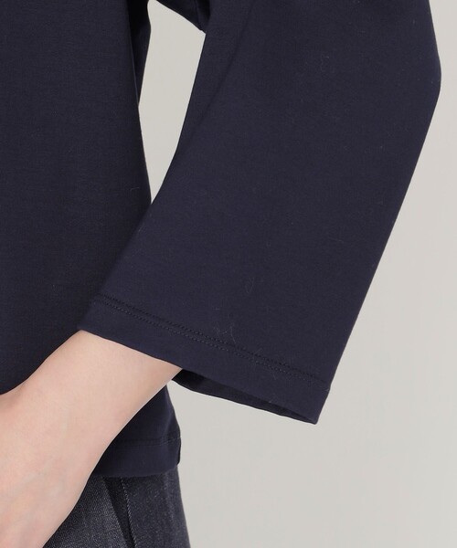 S.ESSENTIALS（エスエッセンシャルズ）の「【AIKO FUKUDAコラボ】刺繍Tシャツ（Tシャツ/カットソー・レディース・ダークネイビー/ホワイト・38）」の5枚目の写真