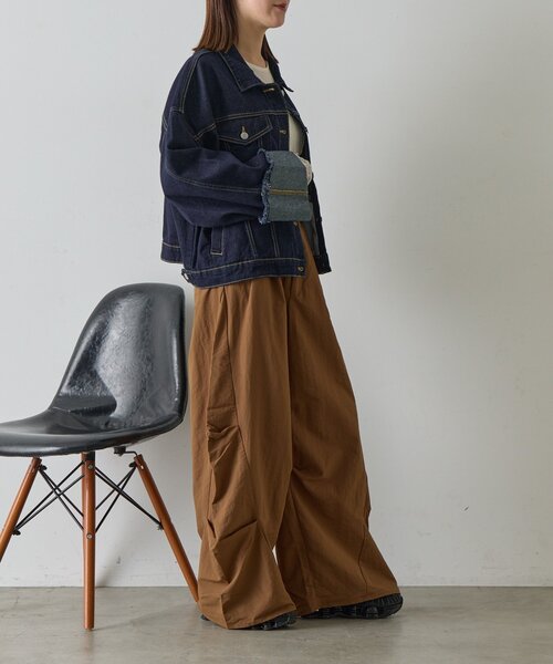 goocy(グーシー)の「タックバレルパンツ(その他パンツ・レディース・モカ/ブラック・FREE)」の17枚目の写真