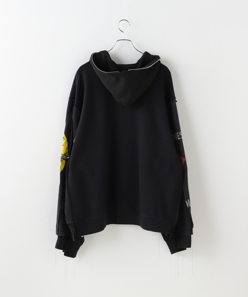 DISCOVERED(ディスカバード)の「DISCOVERED / ディスカバード Band Tee Dolman Zip Hoodie(パーカー・メンズ・ブラック・FREE)」の2枚目の写真