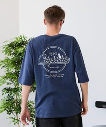 【ZERO STAIN/ゼロステイン】汗染みの目立ちにくいTシャツ ZEROSTAIN ロゴ アニマル バックプリント オーバーサイズTシャツ 防汚 UVカット 綿タッチ・厚手