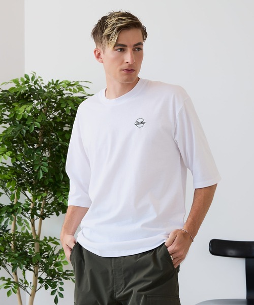 LB/S (エルビーエス)の「【ZERO STAIN/ゼロステイン】汗染みの目立ちにくいTシャツ ZEROSTAIN ロゴ アニマル バックプリント オーバーサイズTシャツ 防汚 UVカット 綿タッチ・厚手(Tシャツ/カットソー・メンズ・ブラック系その他2/ブルー系その他/ホワイト系その他/ホワイト系その他2・X-LARGE/LARGE/MEDIUM)」の10枚目の写真