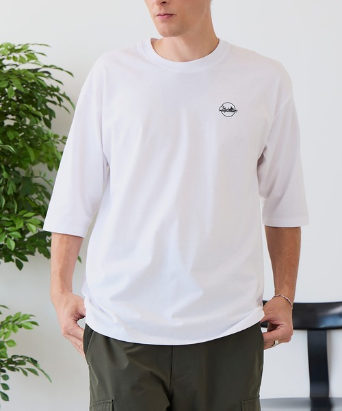 LB/S (エルビーエス)の「【ZERO STAIN/ゼロステイン】汗染みの目立ちにくいTシャツ ZEROSTAIN ロゴ アニマル バックプリント オーバーサイズTシャツ 防汚 UVカット 綿タッチ・厚手(Tシャツ/カットソー・メンズ・ブラック系その他2/ブルー系その他/ホワイト系その他/ホワイト系その他2・X-LARGE/LARGE/MEDIUM)」の13枚目の写真