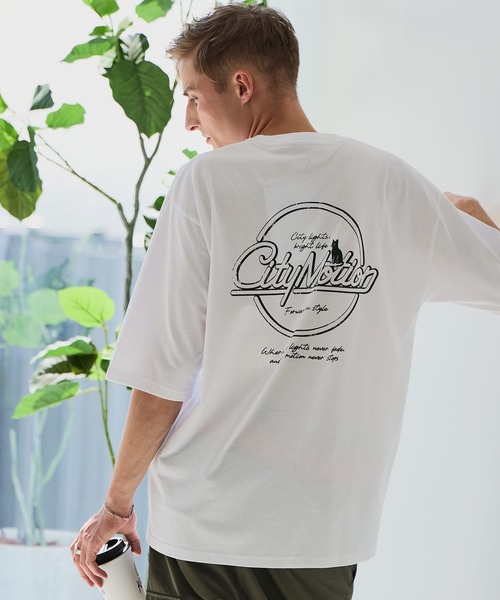 LB/S (エルビーエス)の「【ZERO STAIN/ゼロステイン】汗染みの目立ちにくいTシャツ ZEROSTAIN ロゴ アニマル バックプリント オーバーサイズTシャツ 防汚 UVカット 綿タッチ・厚手(Tシャツ/カットソー・メンズ・ブラック系その他2/ブルー系その他/ホワイト系その他/ホワイト系その他2・X-LARGE/LARGE/MEDIUM)」の18枚目の写真