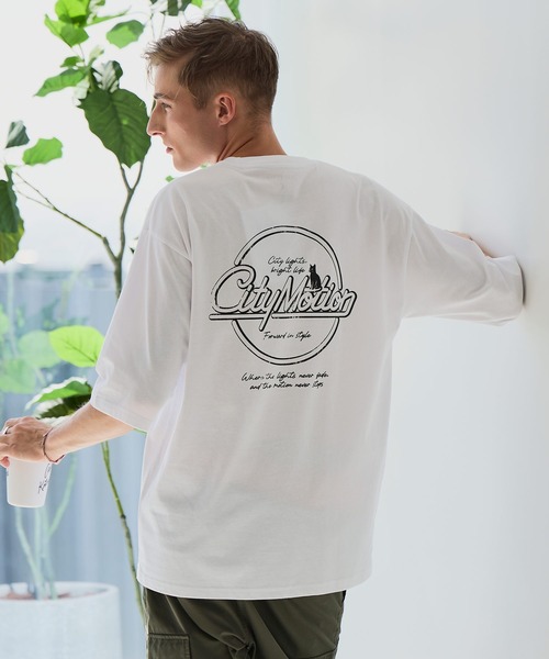 LB/S (エルビーエス)の「【ZERO STAIN/ゼロステイン】汗染みの目立ちにくいTシャツ ZEROSTAIN ロゴ アニマル バックプリント オーバーサイズTシャツ 防汚 UVカット 綿タッチ・厚手(Tシャツ/カットソー・メンズ・ブラック系その他2/ブルー系その他/ホワイト系その他/ホワイト系その他2・X-LARGE/LARGE/MEDIUM)」の19枚目の写真
