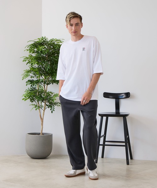 LB/S (エルビーエス)の「【ZERO STAIN/ゼロステイン】汗染みの目立ちにくいTシャツ ZEROSTAIN ロゴ アニマル バックプリント オーバーサイズTシャツ 防汚 UVカット 綿タッチ・厚手(Tシャツ/カットソー・メンズ・ブラック系その他2/ブルー系その他/ホワイト系その他/ホワイト系その他2・X-LARGE/LARGE/MEDIUM)」の21枚目の写真