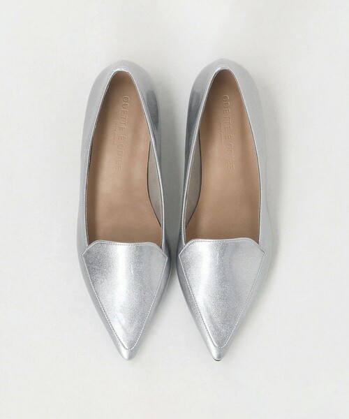ODETTE E ODILE（オデットエオディール）の「R ポインテッドモカ フラット20◎↑（パンプス・レディース・シルバー/ブラック/ベージュ・23cm/24.5cm/23.5cm/25cm/22cm/24cm/22.5cm）」の3枚目の写真