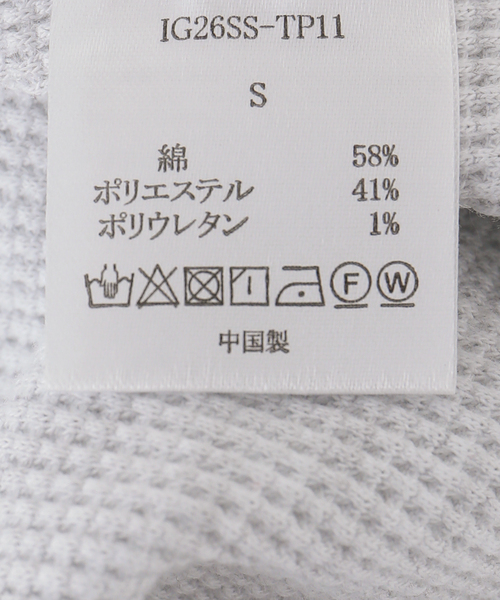 irojikake(イロジカケ)の「irojikake/イロジカケ PATCHWORK TOPS(Tシャツ/カットソー・レディース・グレー/チャコールグレー・SMALL)」の7枚目の写真