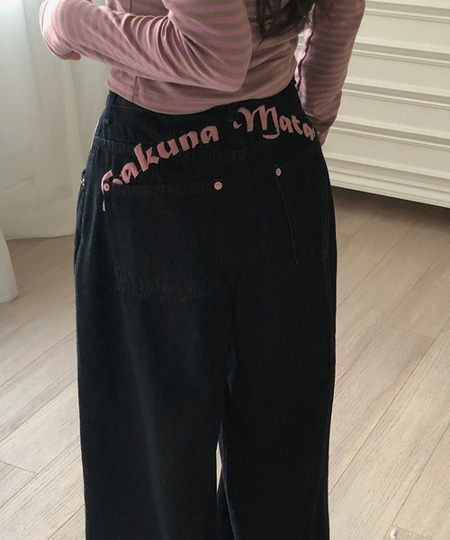 HALEY PESCA(ヘーリーペスカ)の「HALEY PESCA/バックポイントデニムパンツ(デニムパンツ・レディース・ブラック・LARGE/MEDIUM/SMALL)」の9枚目の写真
