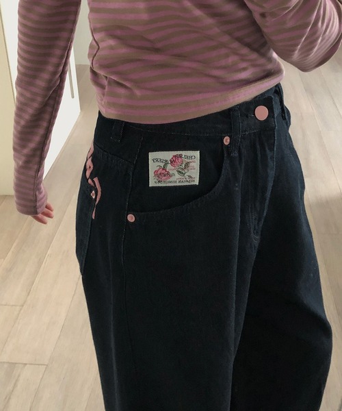 HALEY PESCA(ヘーリーペスカ)の「HALEY PESCA/バックポイントデニムパンツ(デニムパンツ・レディース・ブラック・LARGE/MEDIUM/SMALL)」の16枚目の写真