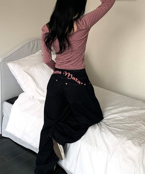 HALEY PESCA(ヘーリーペスカ)の「HALEY PESCA/バックポイントデニムパンツ(デニムパンツ・レディース・ブラック・LARGE/MEDIUM/SMALL)」の20枚目の写真