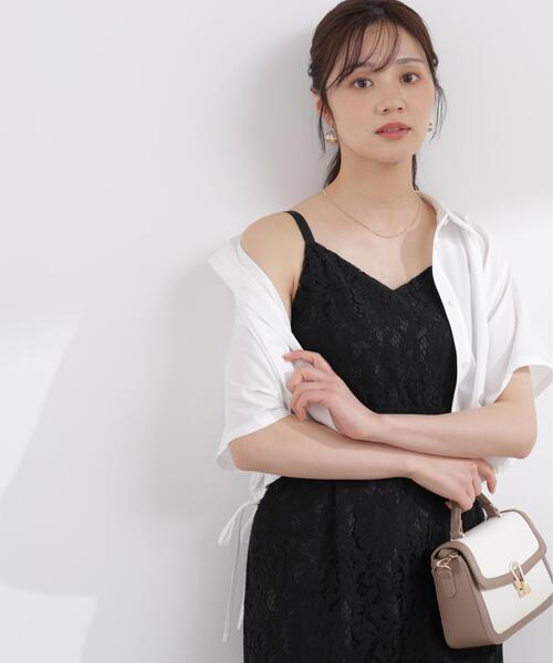 PROPORTION BODY DRESSING(プロポーションボディドレッシング)の「<E>ドロスト半袖シャツ / 1216117400(シャツ/ブラウス・レディース・ブルー/ホワイト/ブルー系その他・FREE)」の2枚目の写真