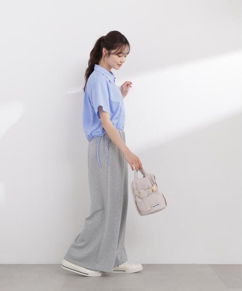 PROPORTION BODY DRESSING(プロポーションボディドレッシング)の「<E>ドロスト半袖シャツ / 1216117400(シャツ/ブラウス・レディース・ブルー/ホワイト/ブルー系その他・FREE)」の10枚目の写真